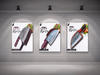 CHEF KNIFE POSTER DESIGN on Behance