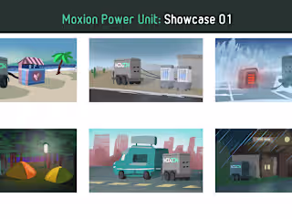 Storyboards for Moxion Power 