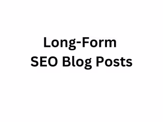 Get More Traffic with My Long-Form SEO Content Service