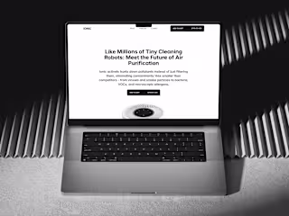 Improve the visual design of the IONIC website.