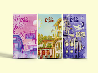 Tea packaging illustrations