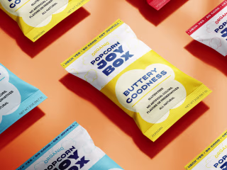 Brand Identity Design and Packaging Design - Popcorn JoyBox