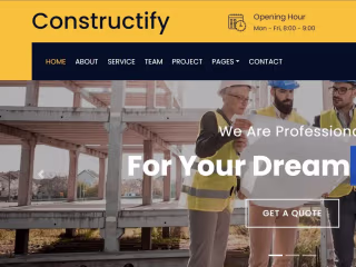 Constructify - A construction services website