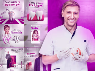 Dental social media campaign for a dental clinic on Behance