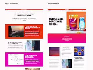 LA-CONCURRENCE and NOTRE HISTOIRE Pages Redesign and Build