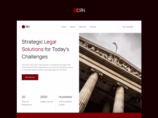 "CRN" Framer Law Firm Template