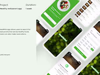 Healthy Restaurant App
