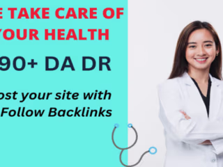 I will do medical guest post on high da site with do follow bac…