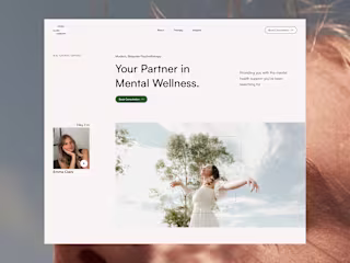 Emma Clarks Website Redesign in Framer