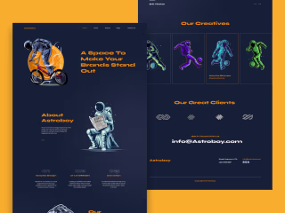 Astroboy | Creative Agency Landing page