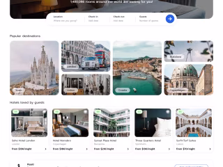 Hotel booking website 