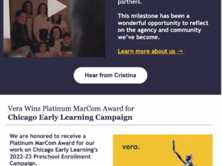 Vera Creative Email Copy