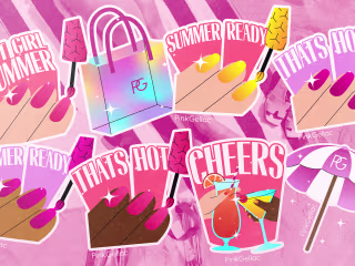 PinkGellac Sticker Design