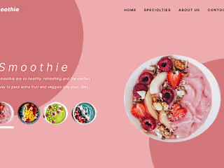 Fruit Smoothie Website Design