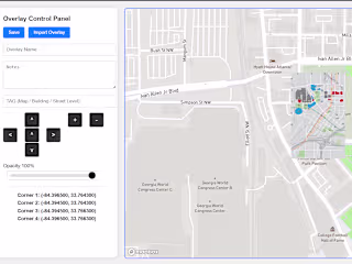 Interactive map with Svg overlay and control