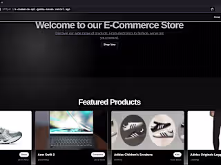 E-Commerce API/Site