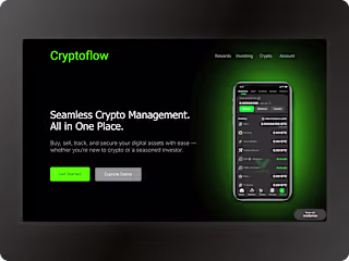 CryptoFlow - Built with Readymag