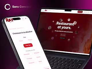 RAY Chefs | Multipage CMS website to hire professional cook