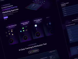 Attribution Tool Framer website
