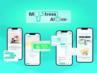 MyStressAlarm Branding and Mobile App Design