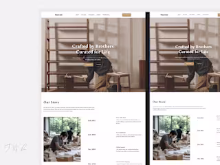 Theo & Luca Landing Page Design & Development