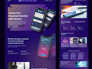 Product Website for A Fintech App :: Behance
