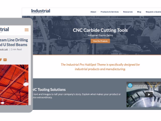 B2B Industrial HubSpot Theme Design & Development