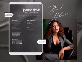 Modern Resume Makeover + AI Work Photo