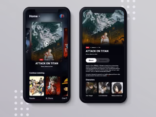 Anime Streaming App Concept