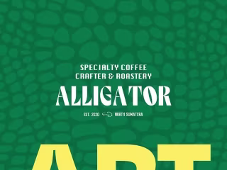 Alligator Coffee Roastery Illustration