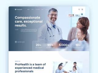 ProHealth - Medical & Healthcare Website Design
