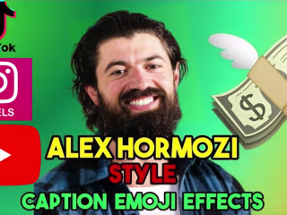 Edit reels, shorts in alex hormozi style with caption and emojis