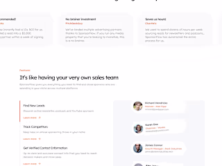SponsorFlow - Landing page