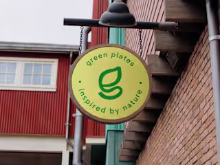 100% fresh visual identity for green bistro