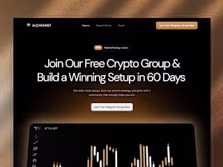 The Alchemist Trader | Multi page website in Framer