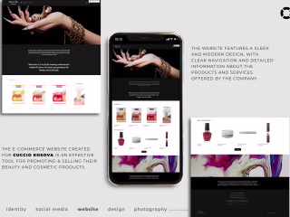 E-commerce store for our client Cuccio