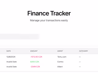 Finance App to track expenses using AI