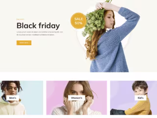 E-commerce store for a clothing line