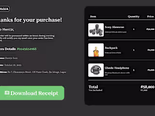 PURCHASE RECEIPT on Behance