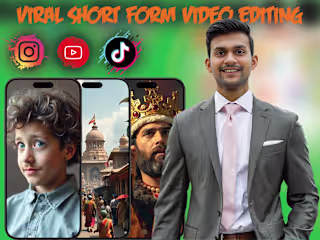 I will do short form video editing for instagram reels, youtube…