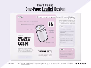 Unique One-Page Leaflet Design