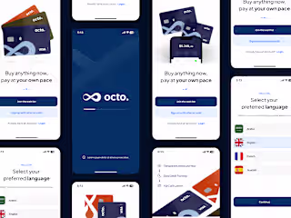 OctoApp – UX/UI Design for Digital Banking Mobile App
