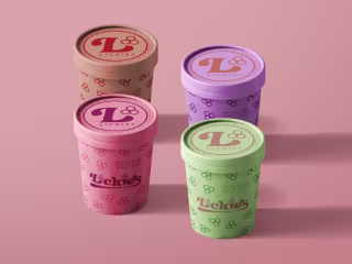 Branding Lickies - ice cream brand