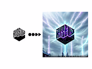 I Turned Rise Up's Logo into an Amazing Visual Illusion

