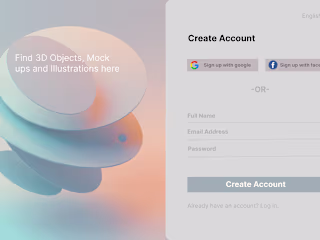 Sign up landing page