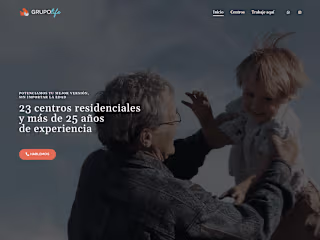 Holistic Website Design for Elderly Care Residencies