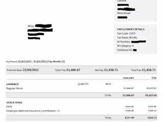Payroll - Payslip generated 