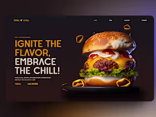 Ui design for a burger shop