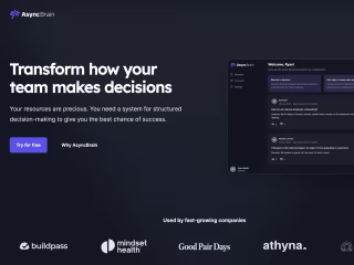AsyncBrain: Decision-Making Platform with AI