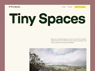 Tiny Spaces